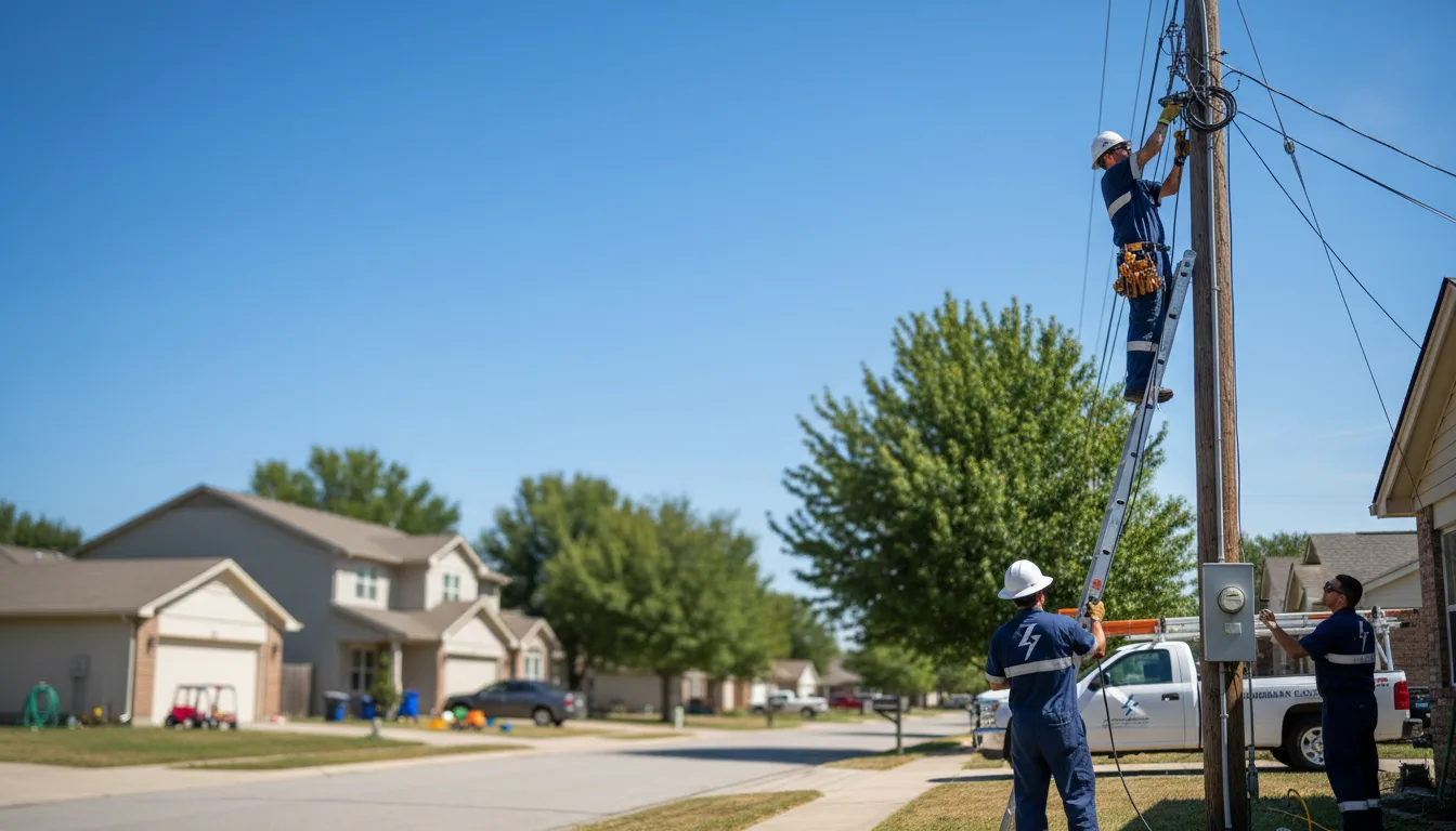 Residential electrician providing installation services in Delmar, DE